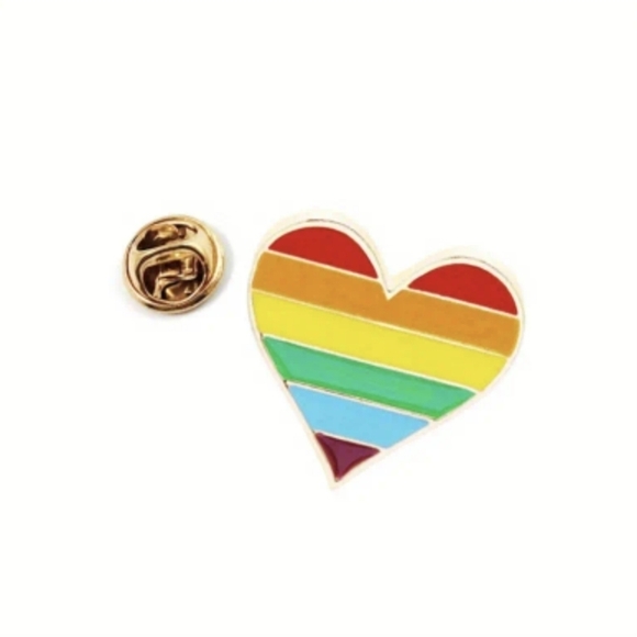 💐3 For $15💐🌈 PIN Rainbow & Bi & Pan Heart.    (sold individually) - Picture 2 of 4